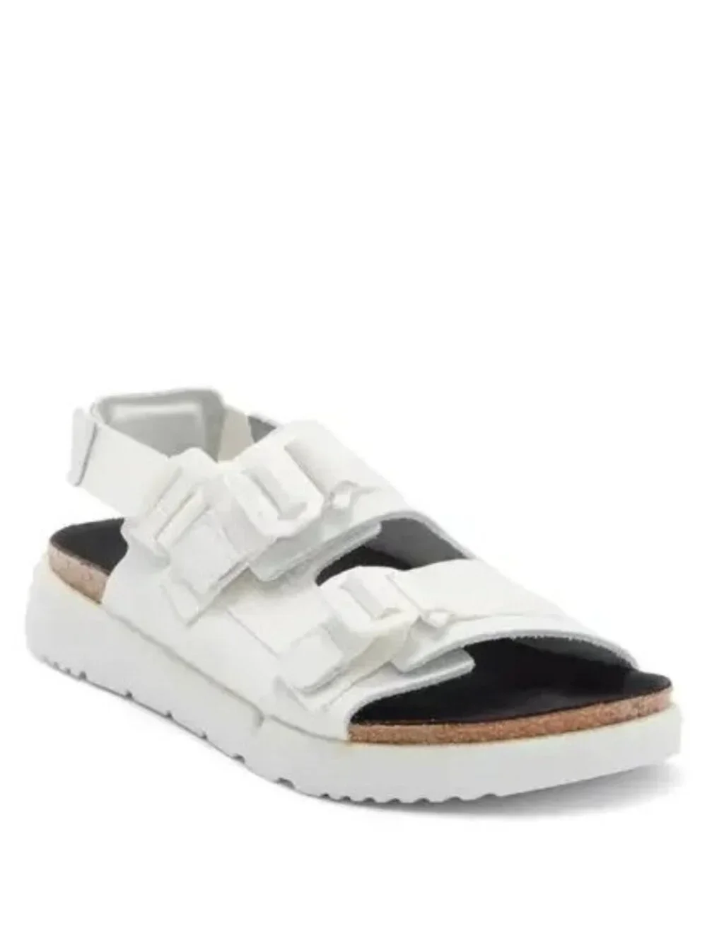 Men’s Birkenstock Shinjuku Sandals Sport Suede  White Size 12 NEW